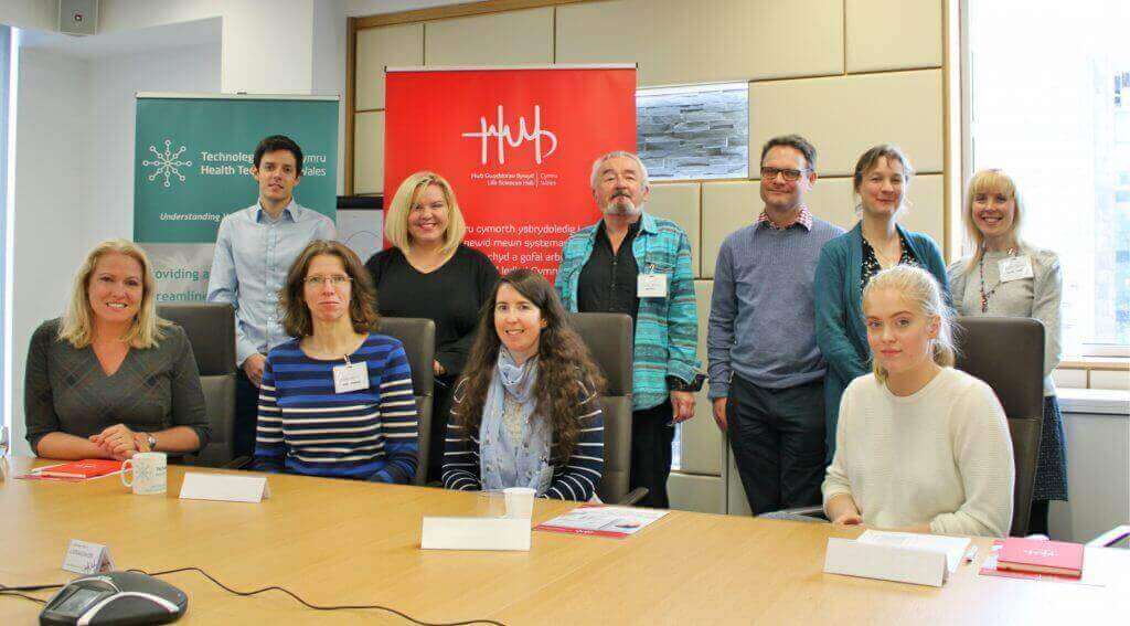 Attendees of the first workshops held by Health Technology Wales and Life Sciences Hub Wales
